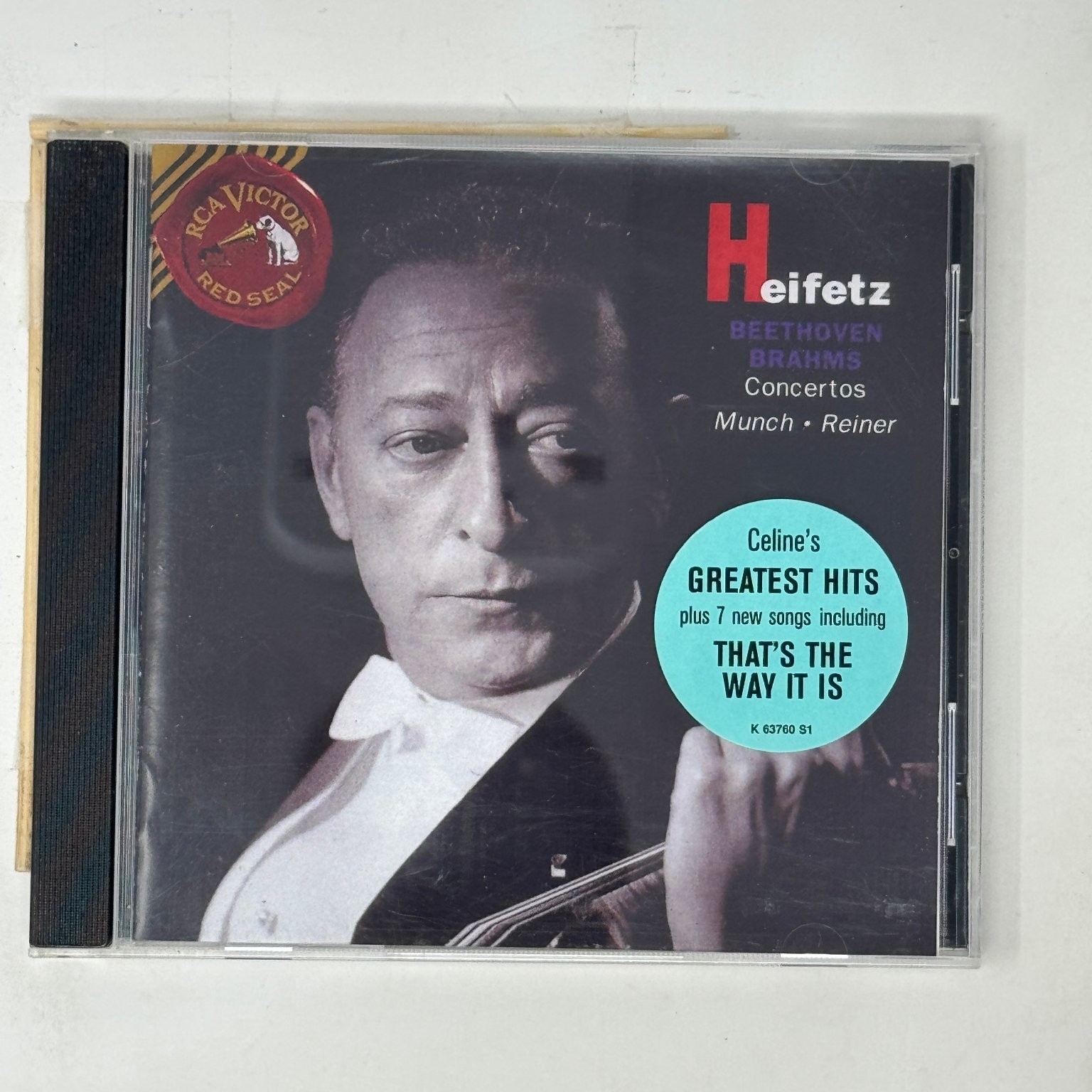 Jascha Heifetz - Beethoven Brahms Concertos CD Classical RCA Victor