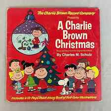 Charlie Brown Christmas Vtg 1977 Vinyl LP 3701 Peanuts Holiday Music Story Book picture