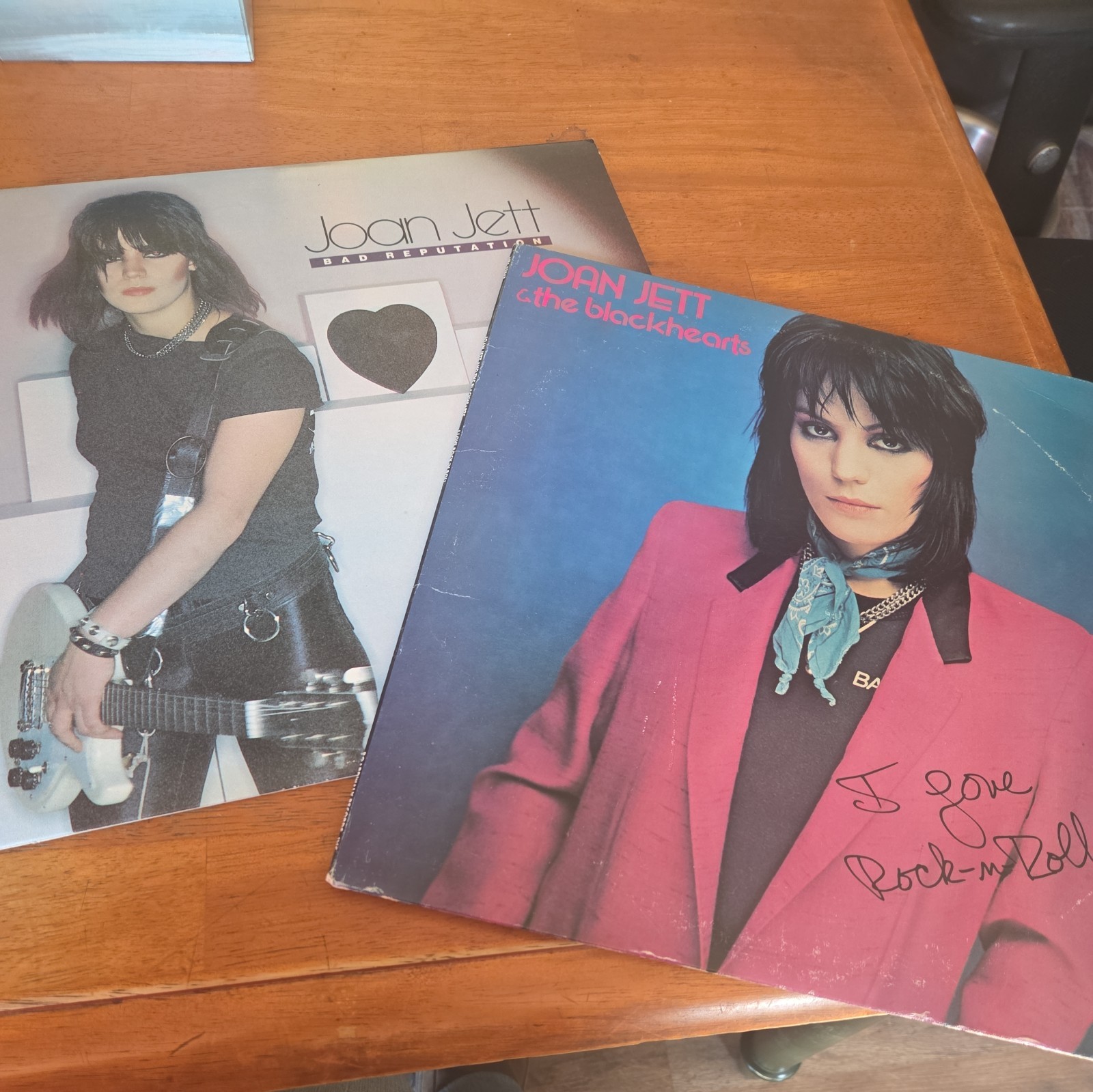 Lot Of 2 ~ Joan Jett Vinyl LP Bad Reputation & The Blackhearts Vintage Records 