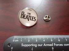 The Beatles Drum Head Large round pin ...Domed 2d picture