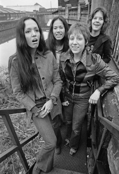 All-Female Rock Group Fanny During A Tour 17Th October 1972 Left T- Old Photo 1