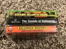 Screamin' Halloween Sounds 3 Cassettes Spooky Sounds picture