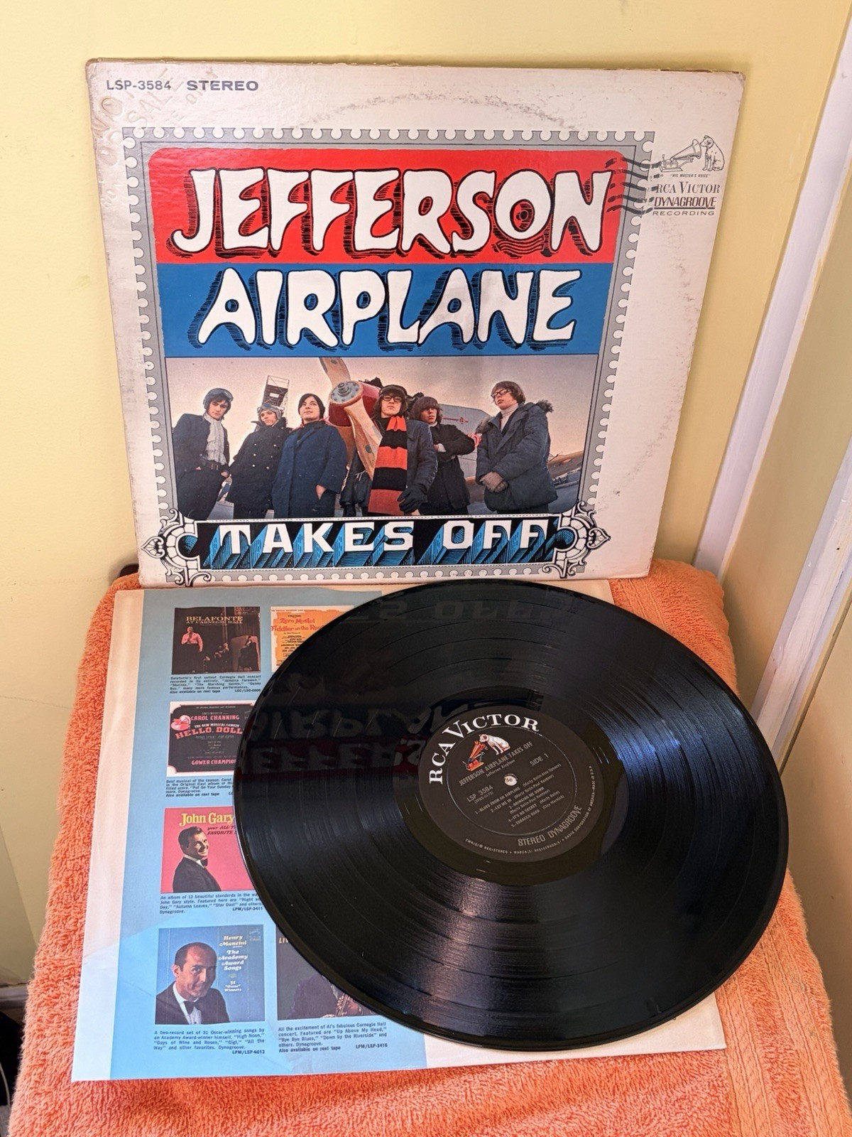 Jefferson Airplane – Takes Off 1966 LP LSP-3584 Promotional Stamped Cover