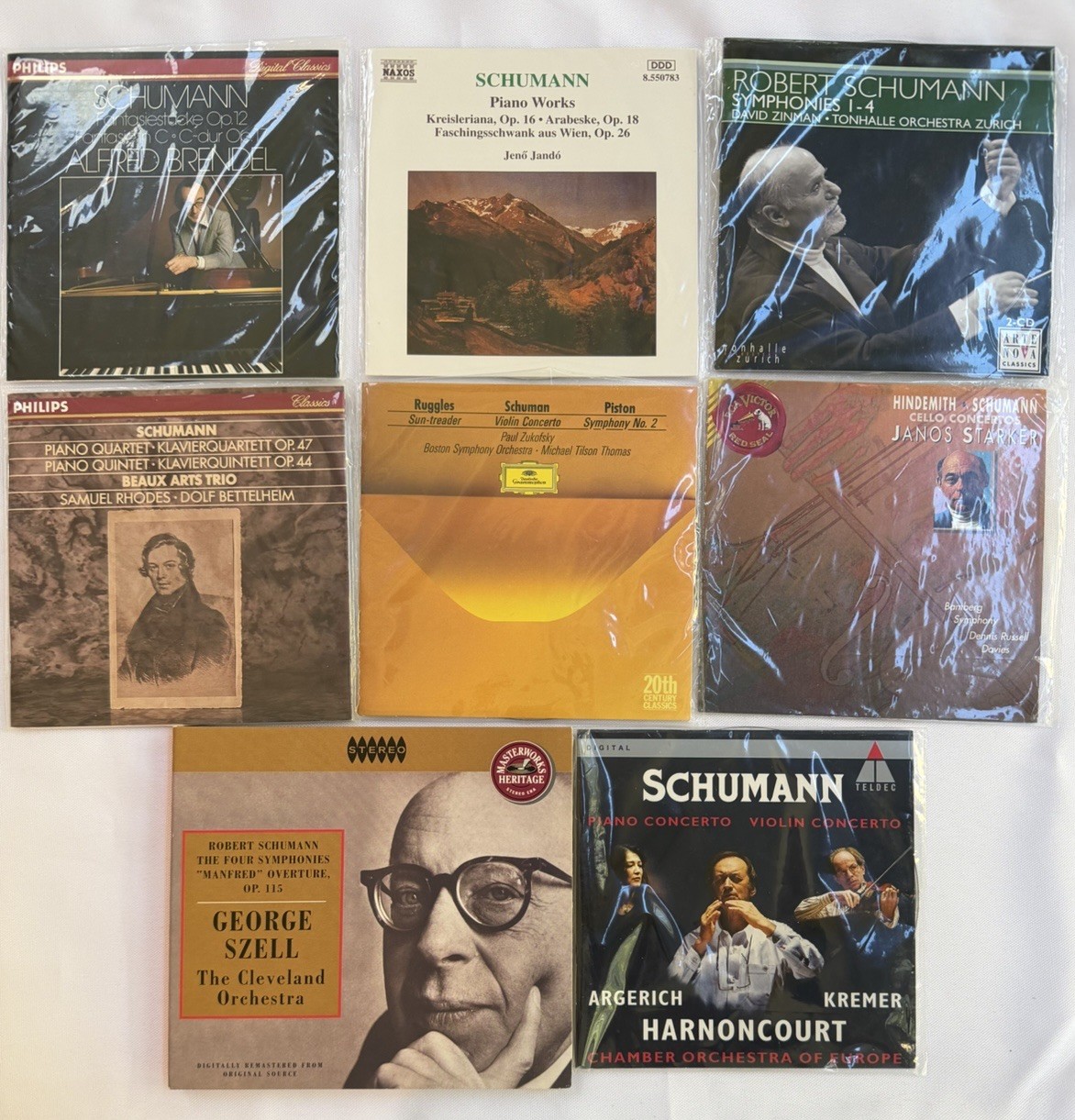 Lot 8 Robert Schumann CDs Classical Music MINT DISCS No Cases