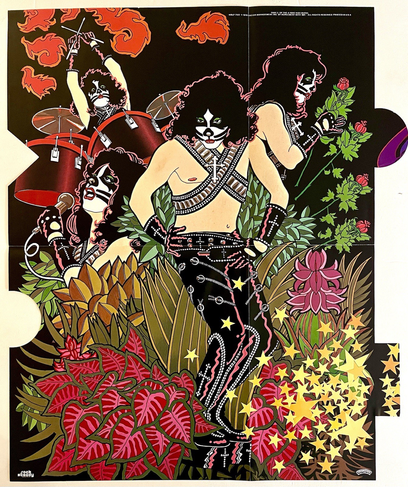 KISS⚡️Peter Criss⚡️1978 Exc Cond⚡️POSTER ONLY⚡️SOLO Album ⚡️AUCOIN Original