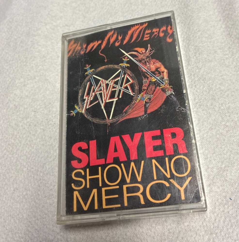 AUTOGRAPHED- SLAYER- Show No Mercy Cassette Tape 1983 Vintage 100% authentic