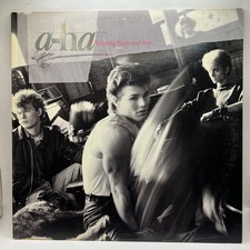Vintage A-Ha Hunting High And Low Vinyl LP 1985 US 1st Press Inner 1-25300 VG+ picture