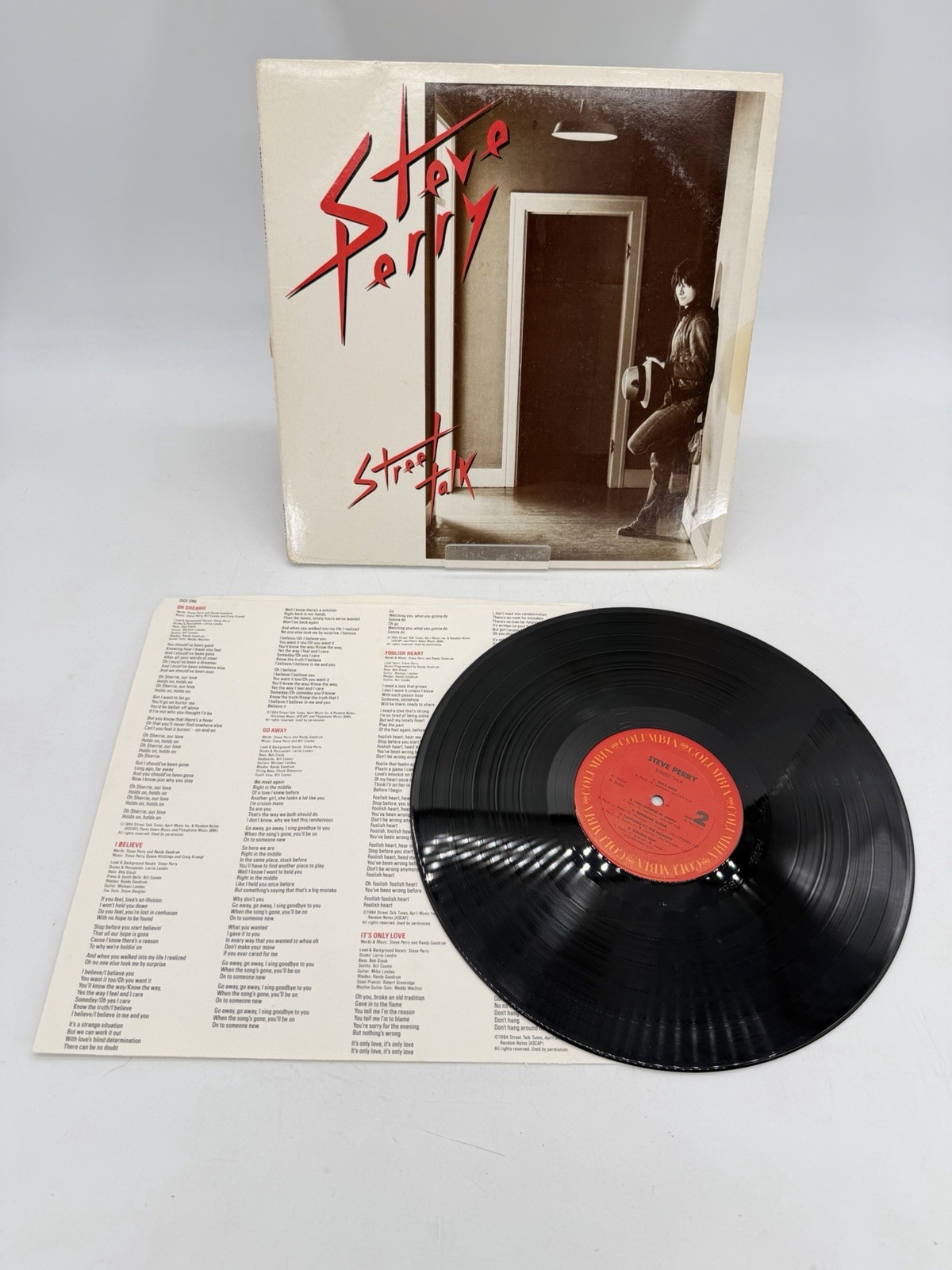 Vintage Steve Perry - Street Talk - Vinyl LP Record Album Vinyl 1984 Columbia