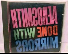 Aerosmith Done With Mirrors 1985 US 1st Press Reverse Disc Text, Artwork, Insert picture