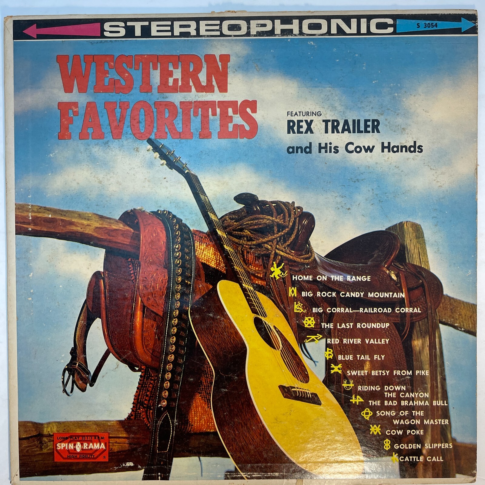 Rex Trailer and His Cow Hands ‎– Western Favorites Vinyl, LP Spin-O-Rama