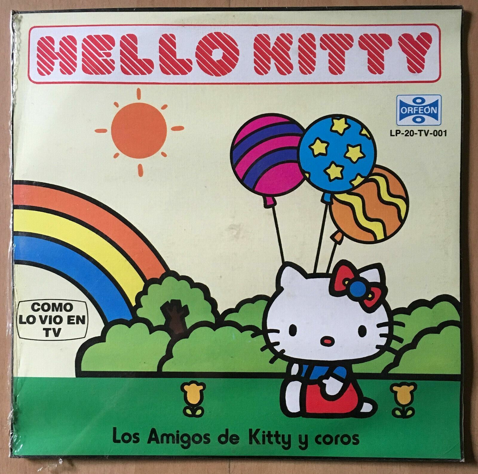 Hello Kitty - Los Amigos De Kitty Y Coros [1982] Vinyl LP Children's Story Rare