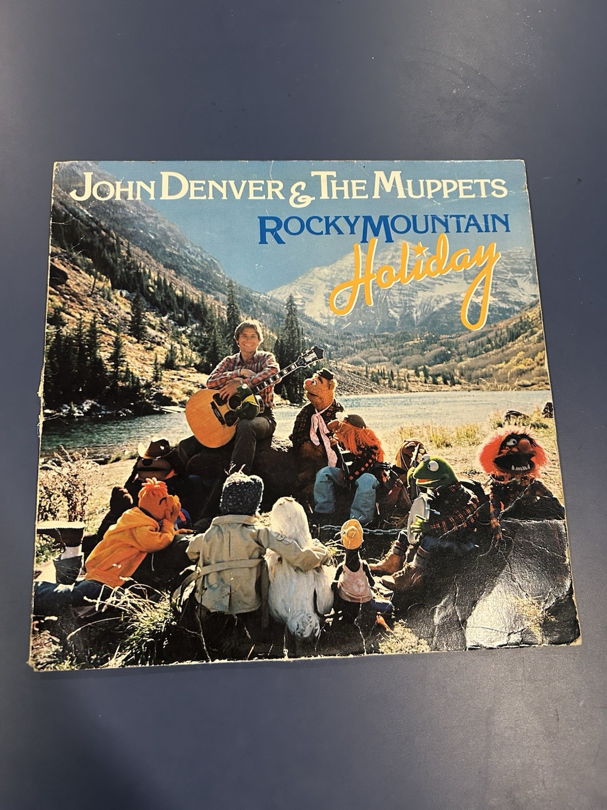 John Denver & The Muppets Rocky Mountain Holiday Vinyl Record Album VG Kermit +