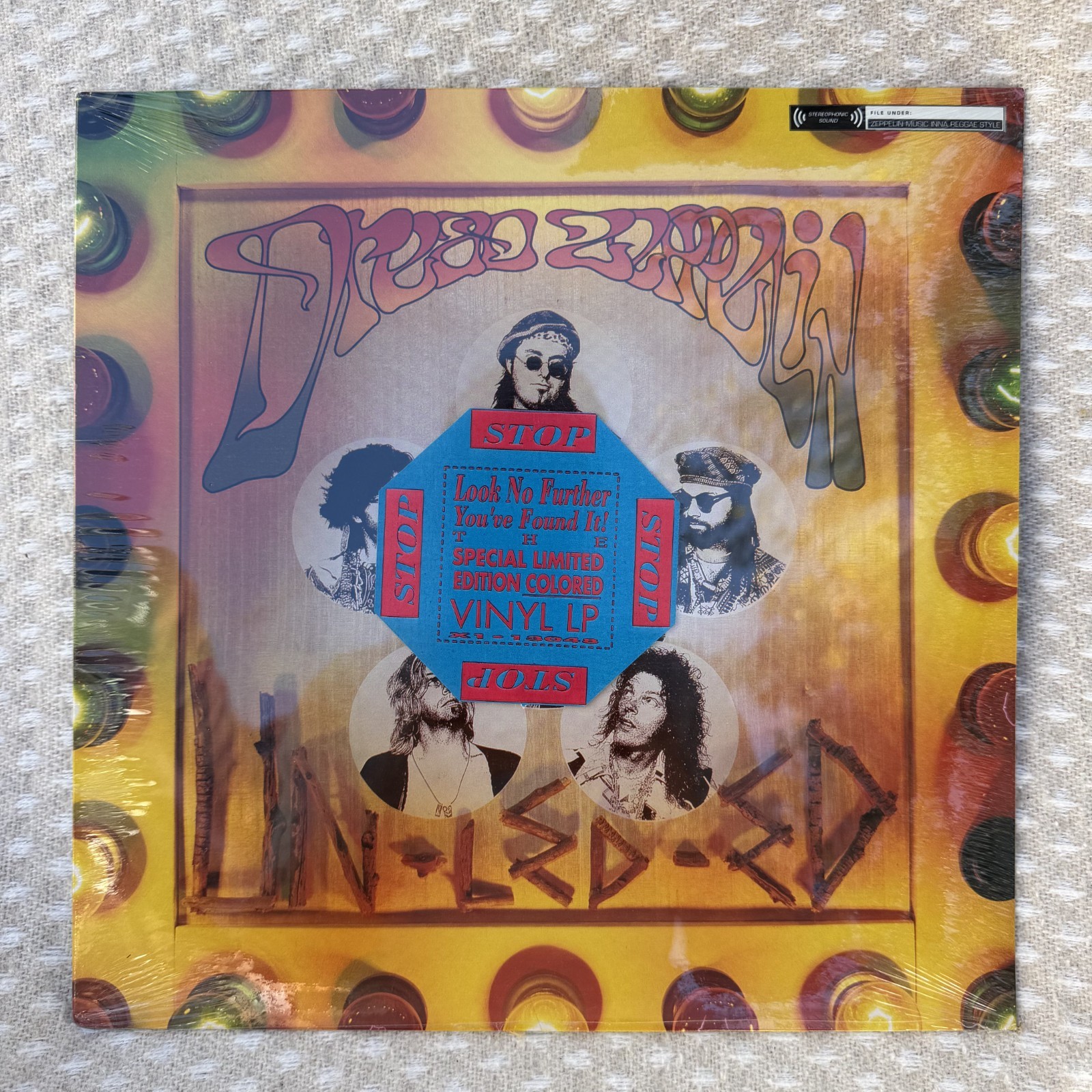 Dread Zeppelin Un-Led-Ed Vinyl IRS 1990 1st Press Gold Vinyl New