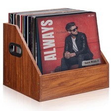 Vinyl Record Storage, Wooden Record Crate Box Case, Vinyl Album Storage Record H picture