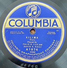 Hawaiian Vintage Steel Guitar.  Palie Lua & David Kaili. Hawaiian Hotel/Kilima picture