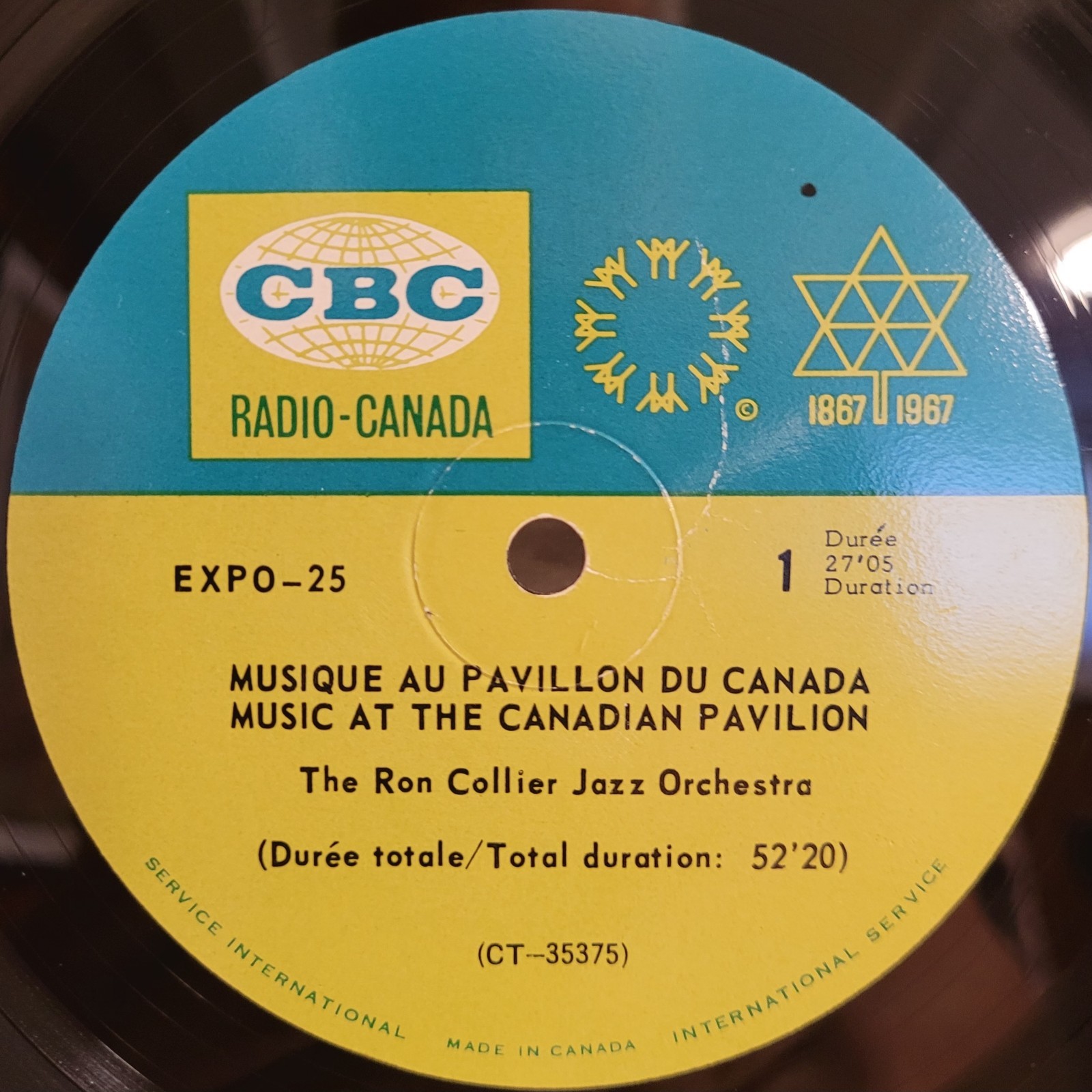 HEAR Ron Collier Jazz Orchestra Live 1967 Rare CBC Radio Canada Transcription LP