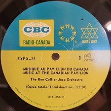 HEAR Ron Collier Jazz Orchestra Live 1967 Rare CBC Radio Canada Transcription LP picture