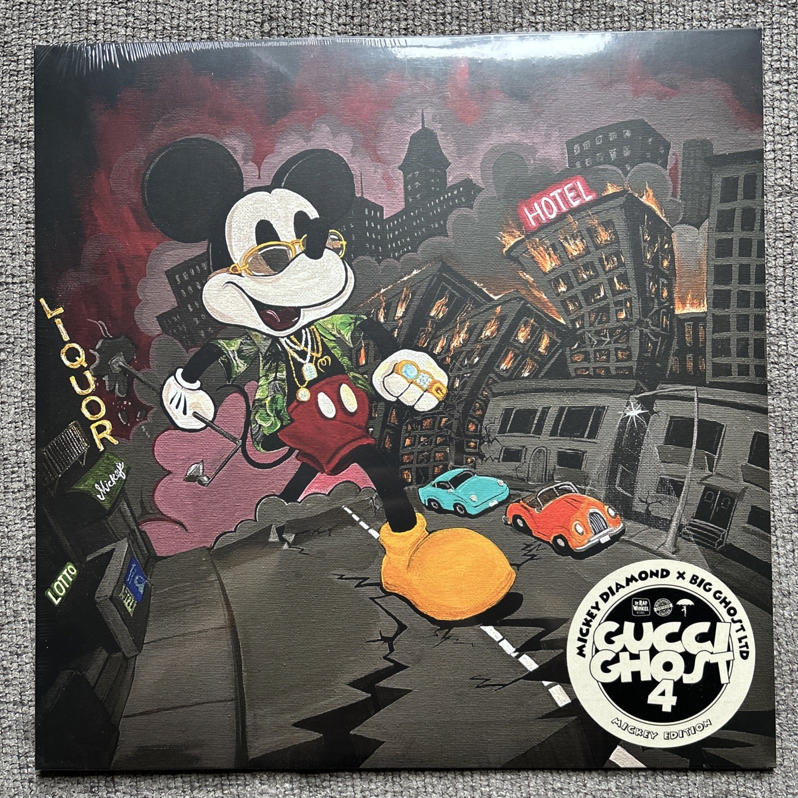 Mickey Diamond Big Ghost LTD Gucci Ghost 4 Brand New Sealed Vinyl 81/130