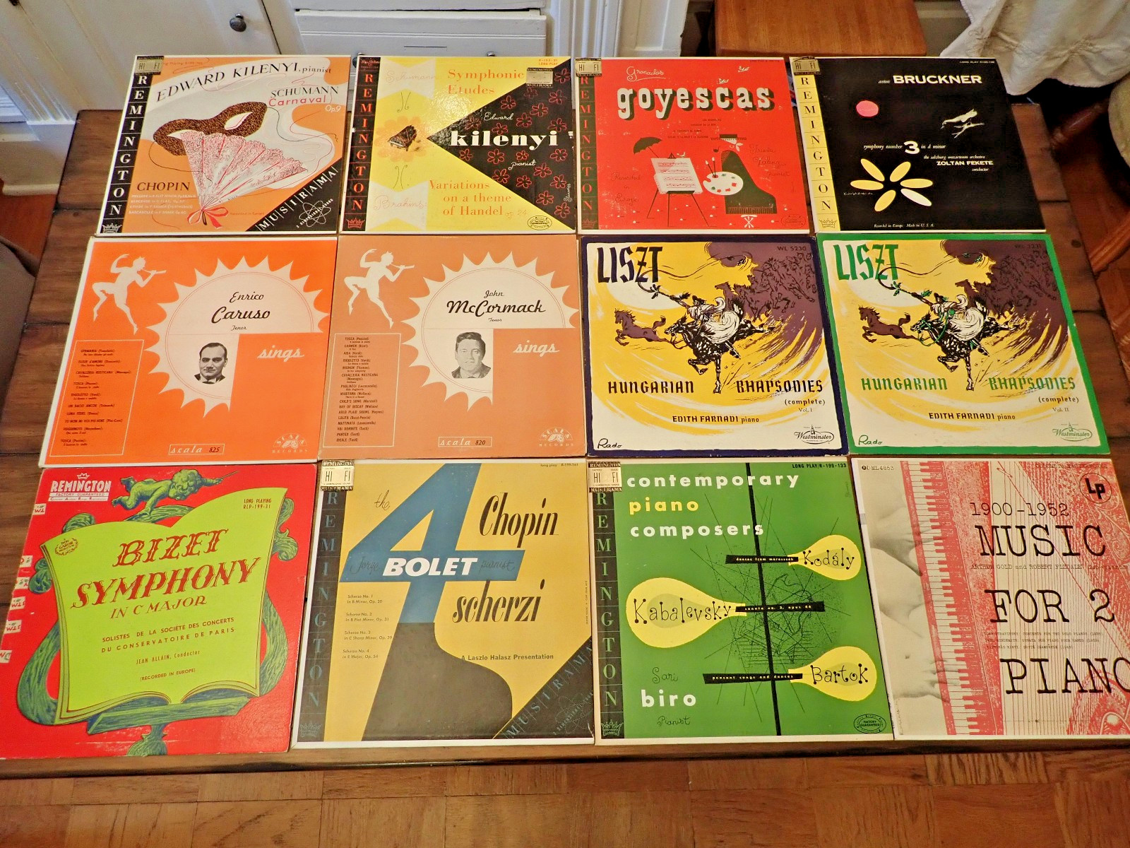 Lot of 12 Classical Vinyl LPs – RARE - Chopin - Music for Two Pianos - 1950s -