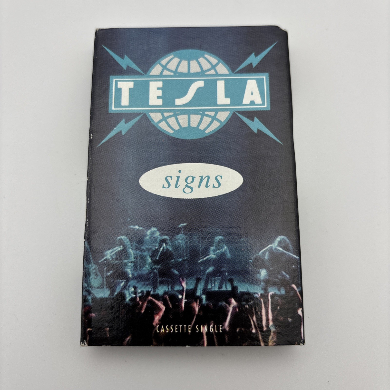 VTG ✅ Tesla Signs Cassette Single 1990 Geffen Records Rock 4-19653 Clean Version