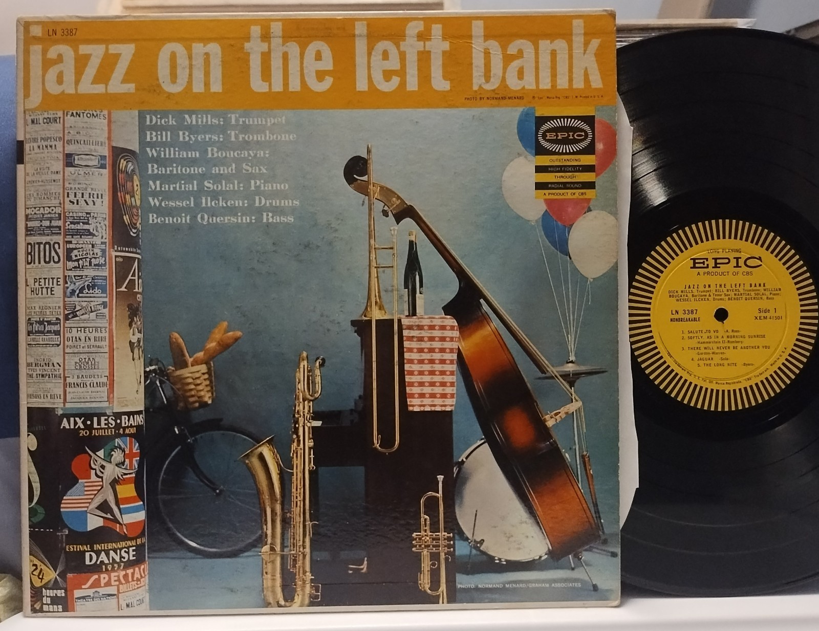 MARTIAL SOLAL/BILLY BYERS Jazz on the Left Bank SCARCE DG EPIC LP Wessel Ilcken