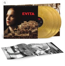 Madonna Evita The Complete Motion Picture Soundtrack (3LP Gold Nugget Exclusive picture