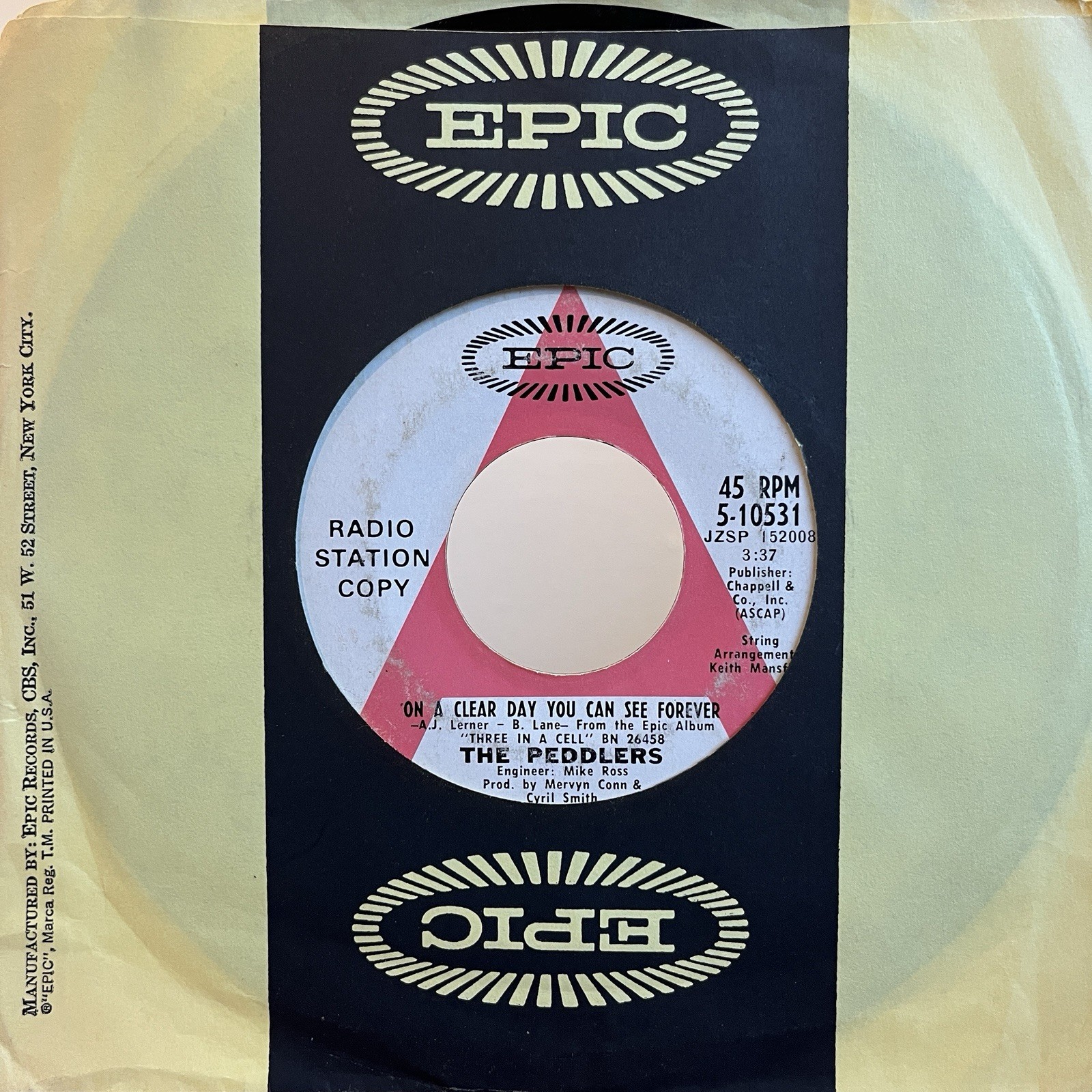 The Peddlers – On A Clear Day You Can See Forever • Jazz Funk 45 • Promo Hear