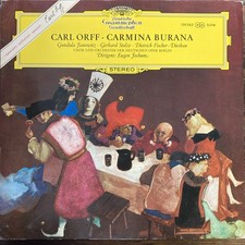 Carl Orff Carmina Burana  Eugen Jochum Janowitz Berlin DGG ST LP Tulip picture