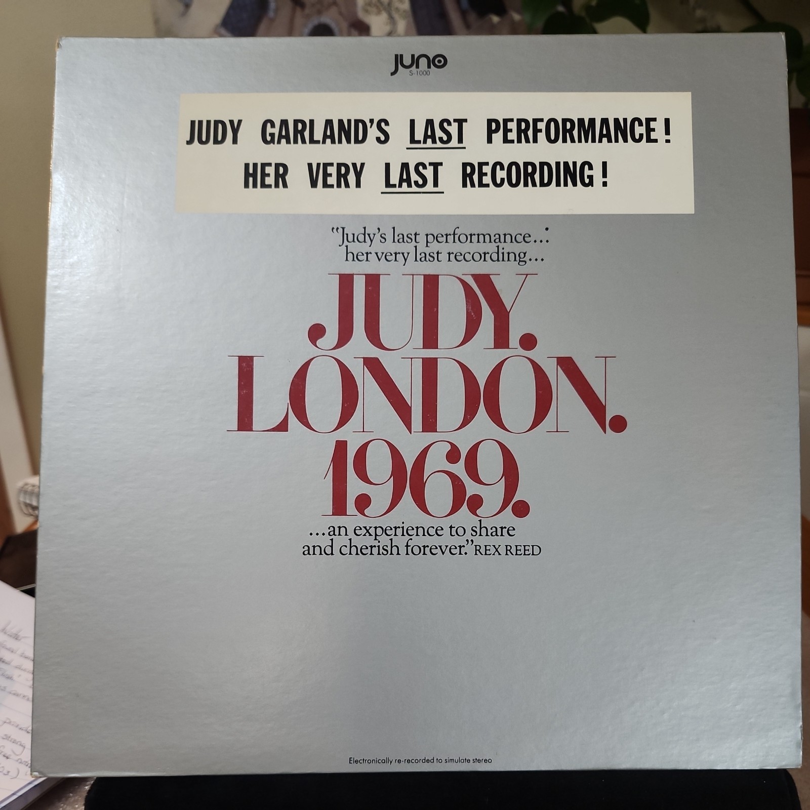 Judy Garland - Judy. London. 1969. Vinyl LP TESTED 1969 Juno Last Recording NM