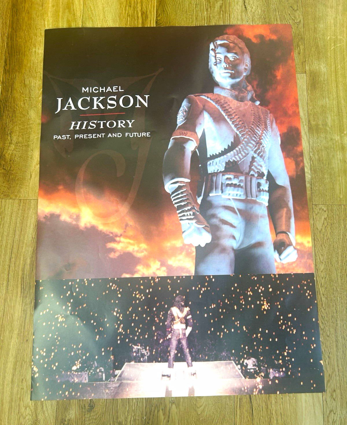 Vintage Michael Jackson Original 1995 HiStory Large Promotional Poster UK