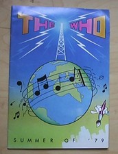 WHO SUMMER OF 79 (SMALL) PROGRAMME CONCERT BOOK WITH PICTURES AND INFO (21X30 CM picture