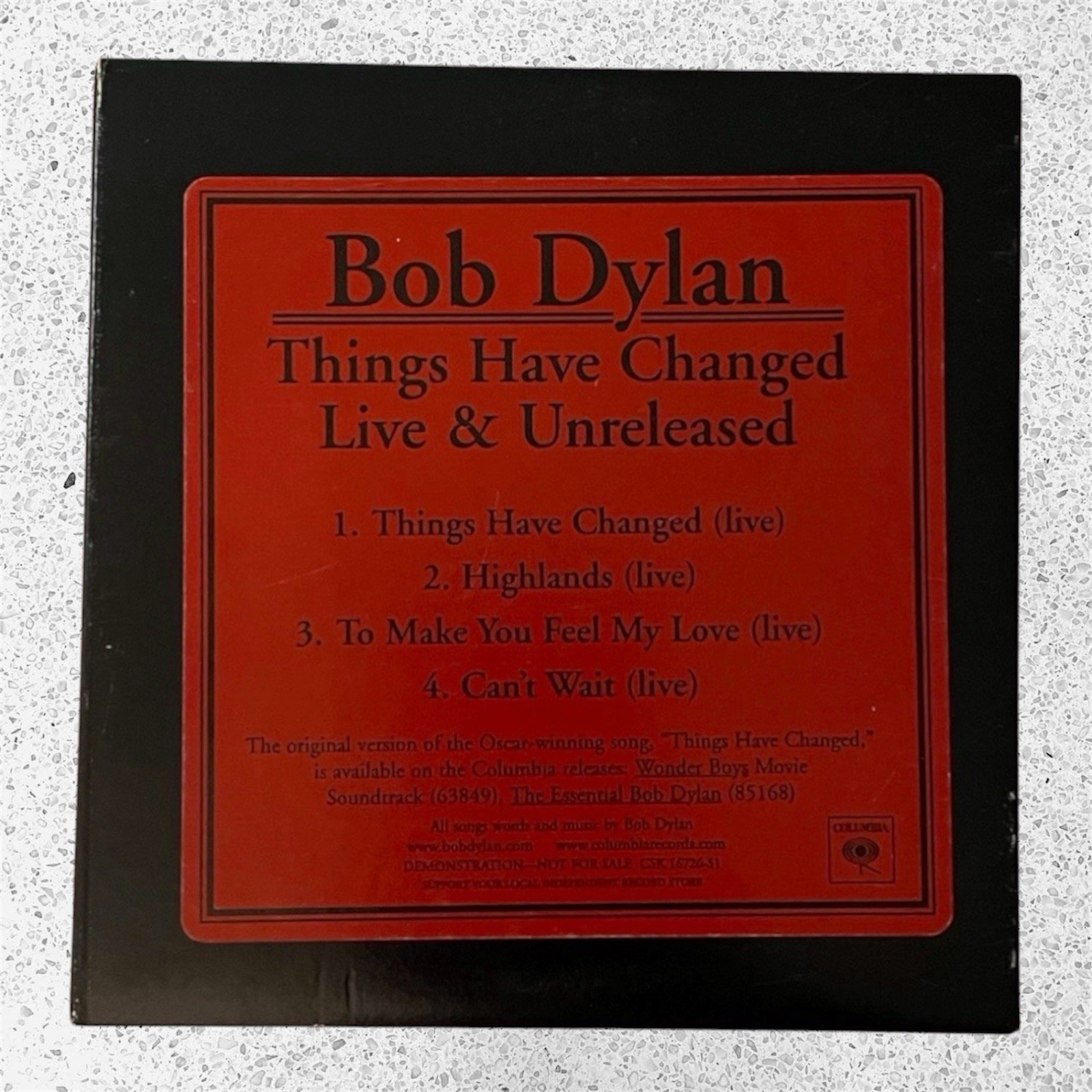 Bob Dylan 4 Song Promo CD: RARE