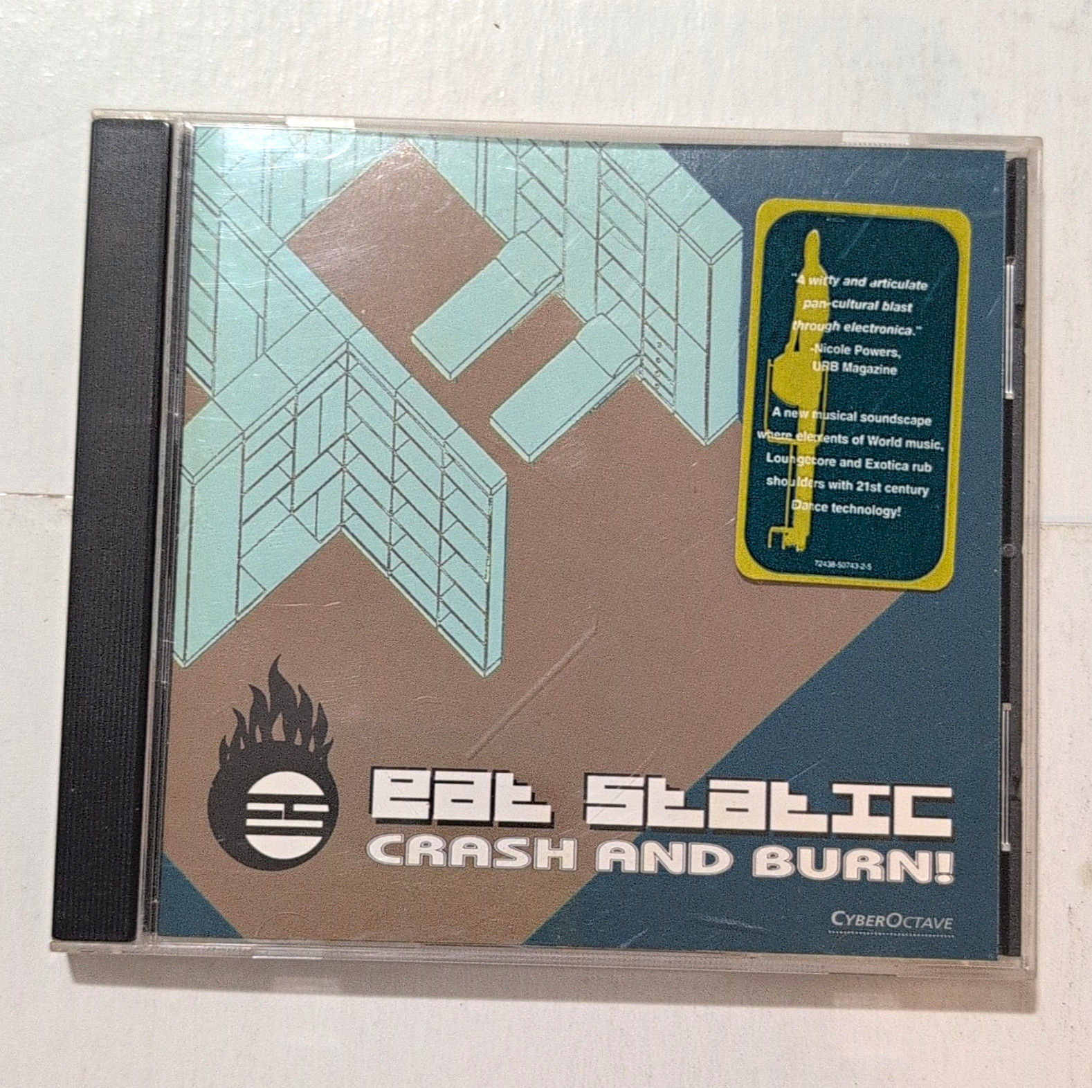 Eat Static - Crash and Burn (2000 CD, CyberOctave) Promo 7438-50743