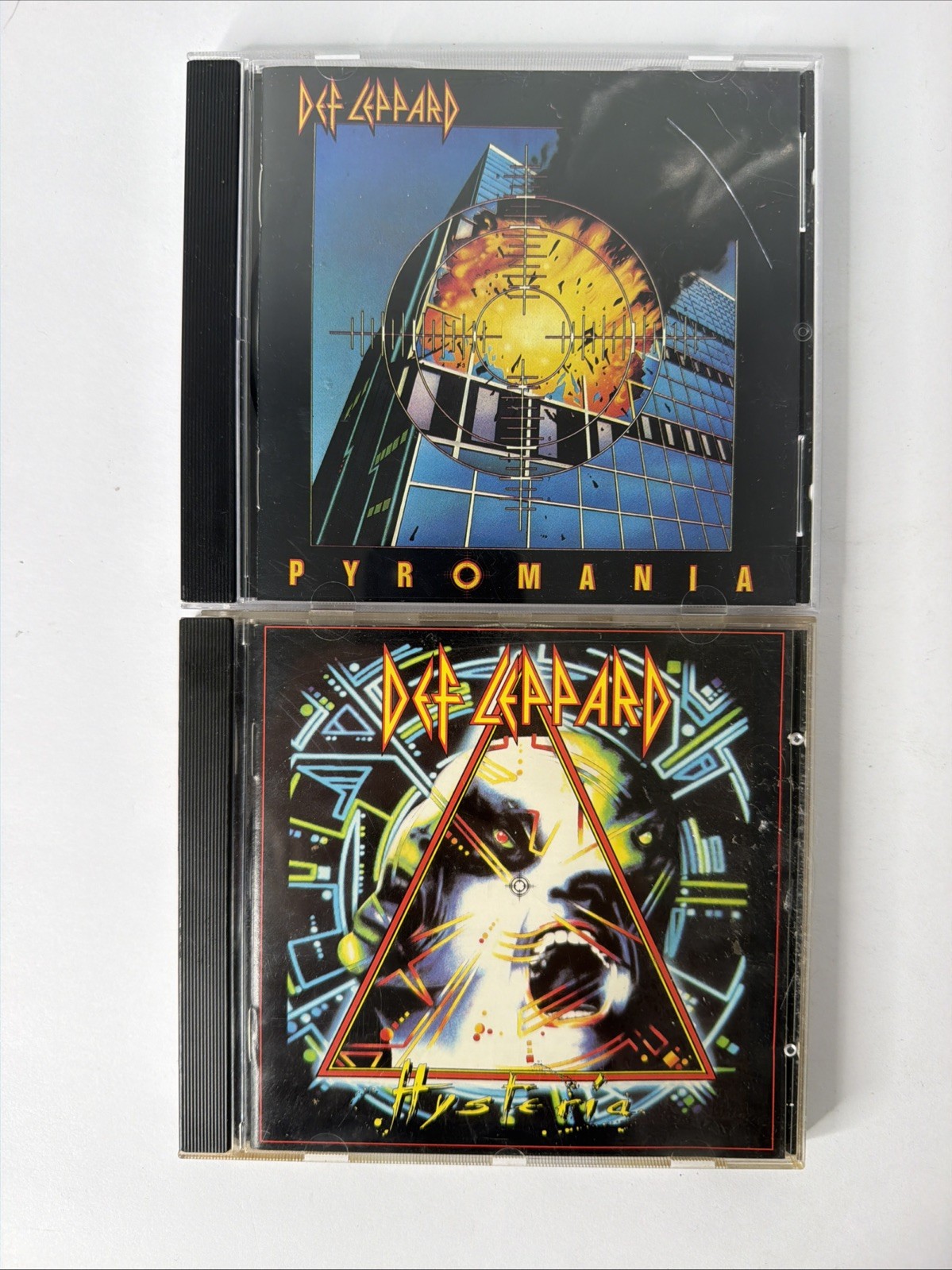PYROMANIA (1983) & HYSTERIA (1987) by DEF LEPPARD ~ Audio CD Lot NICE