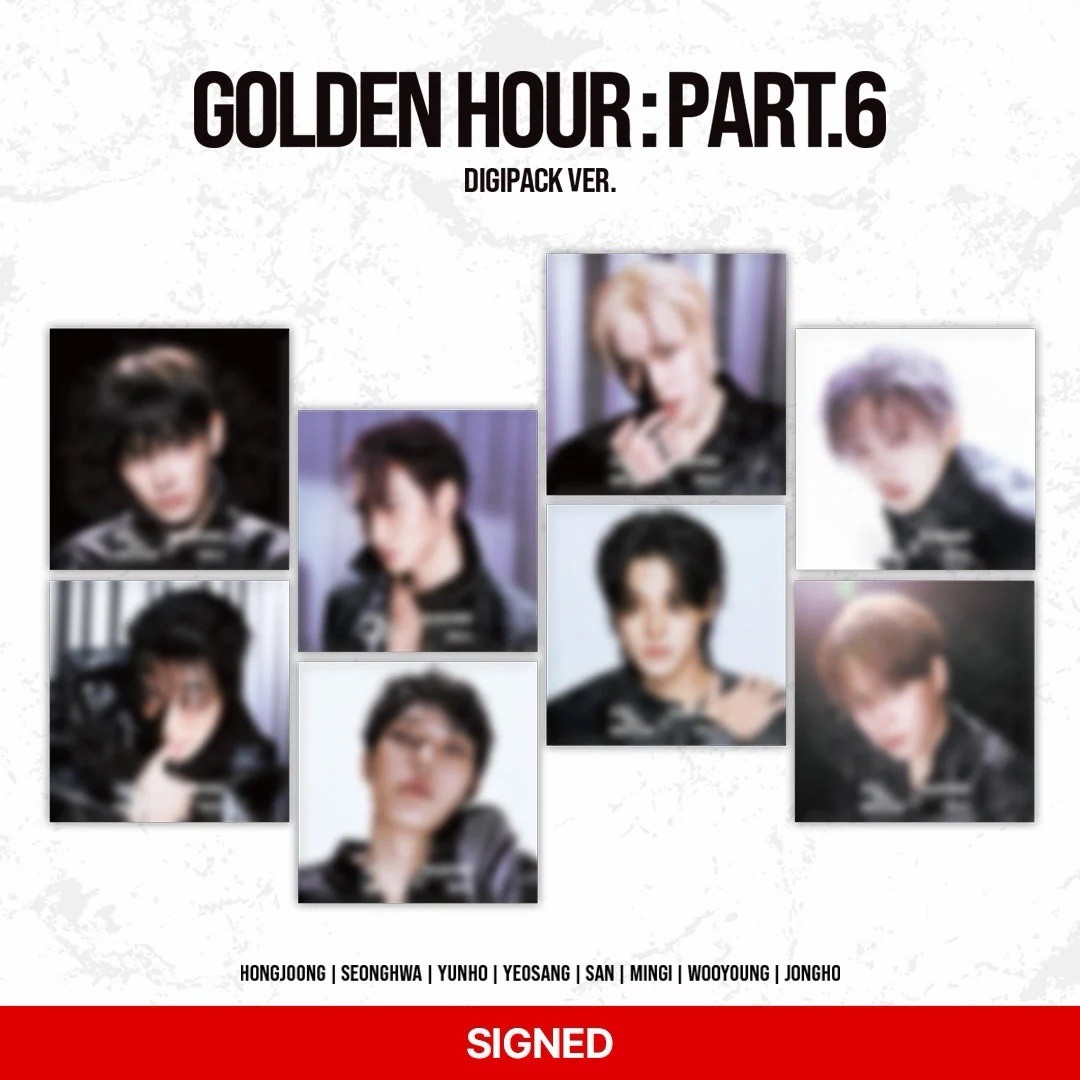 [Signed] ATEEZ - GOLDEN HOUR : Part.6 (DIGIPACK VER.) (Random) Pre Order