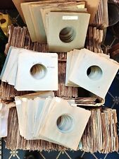 Vintage Heavy Green 45 Sleeves Lot of 1000 w/ Writing & Stickers VG+/EX picture