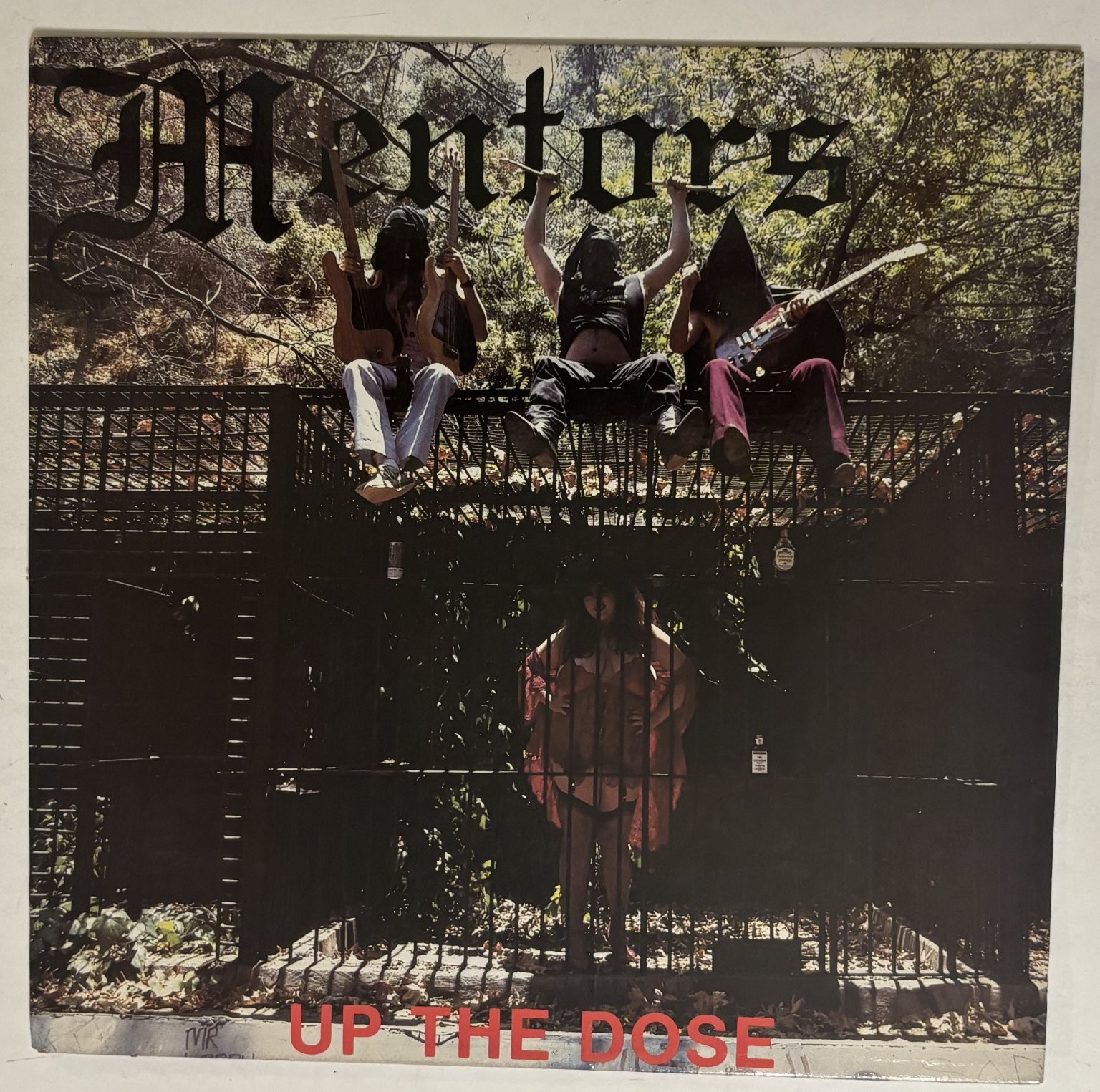 Mentors Up Dose LP Vinyl Record 1985 Death Records 72172-1 Hardcore Punk Vtg NM