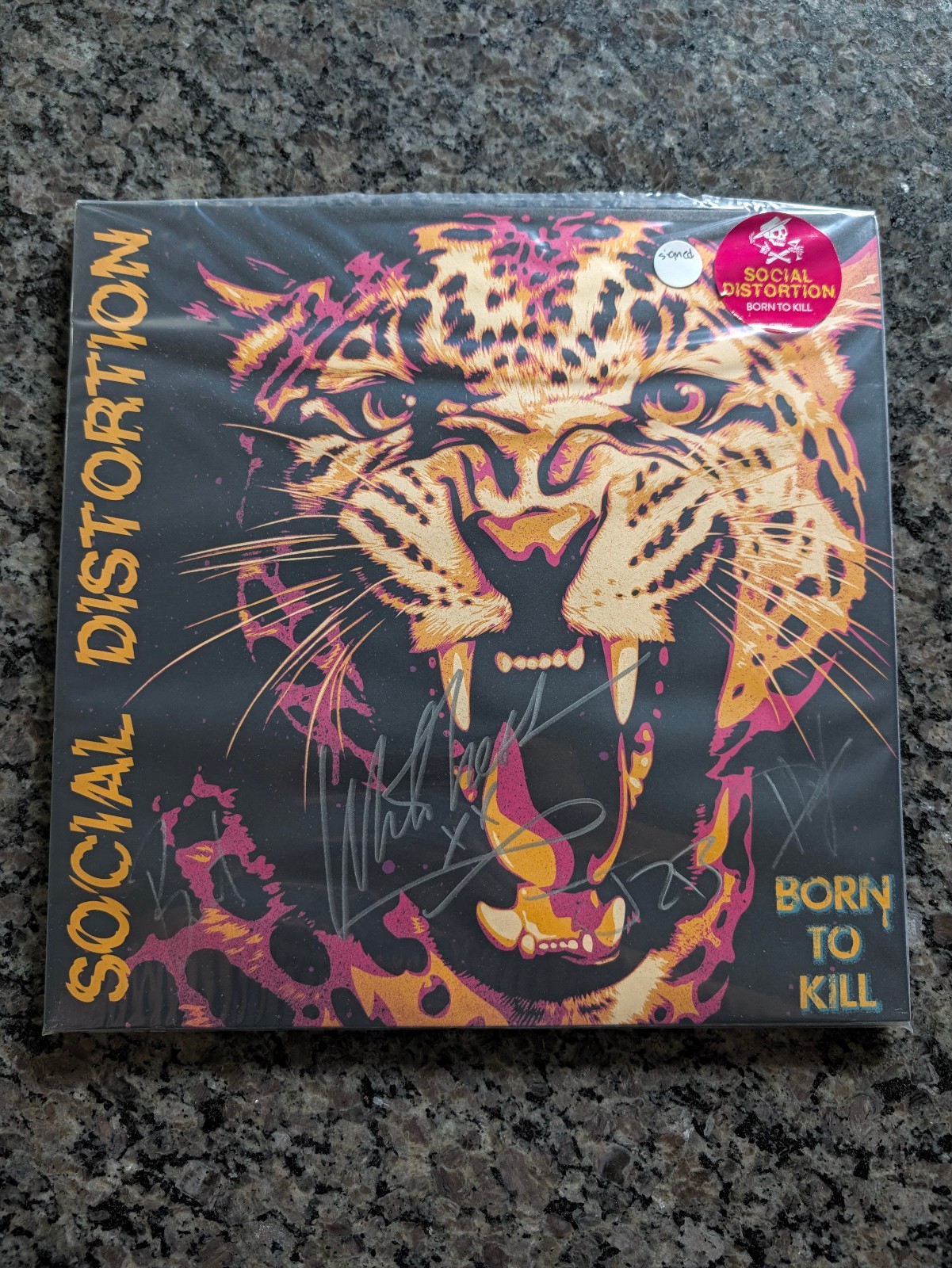 Social Distortion Born To Kill Full Band Signed Vinyl LP Mike Ness Sold Out Rare