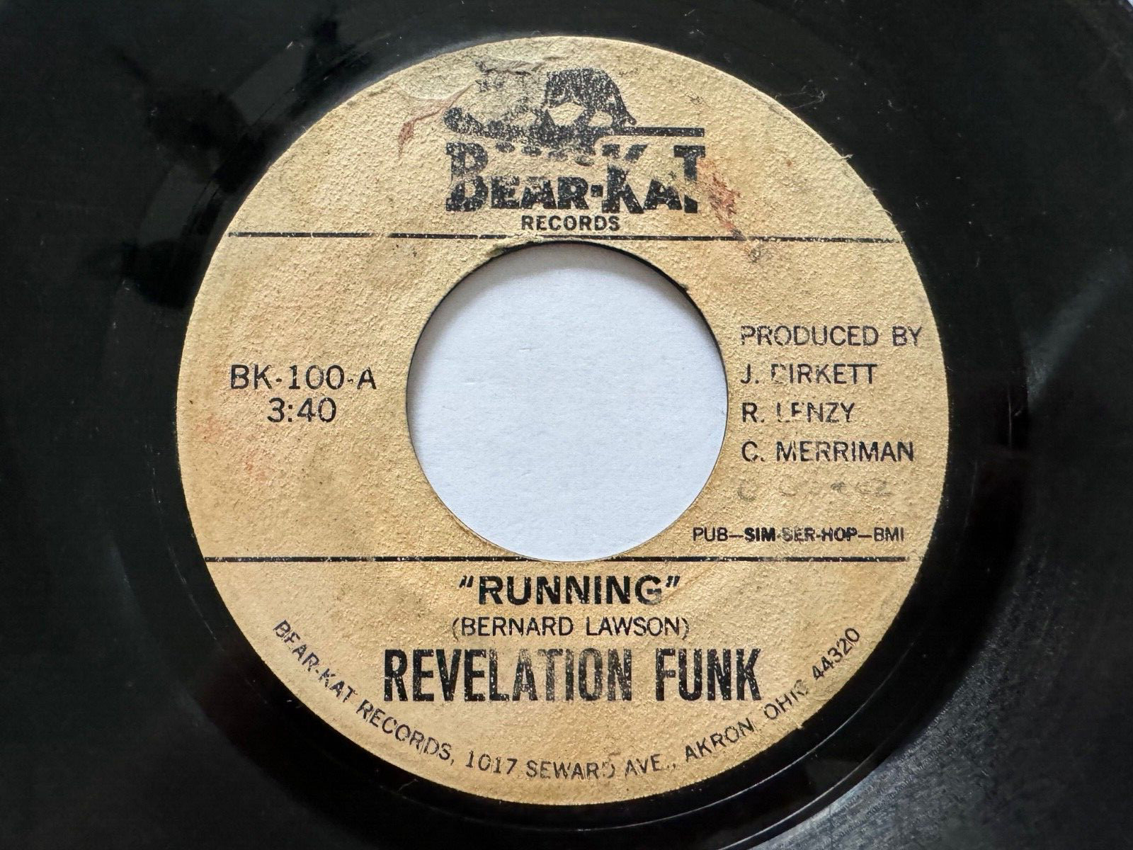 RARE Ohio Funk Promo 45 - Revelation Funk 