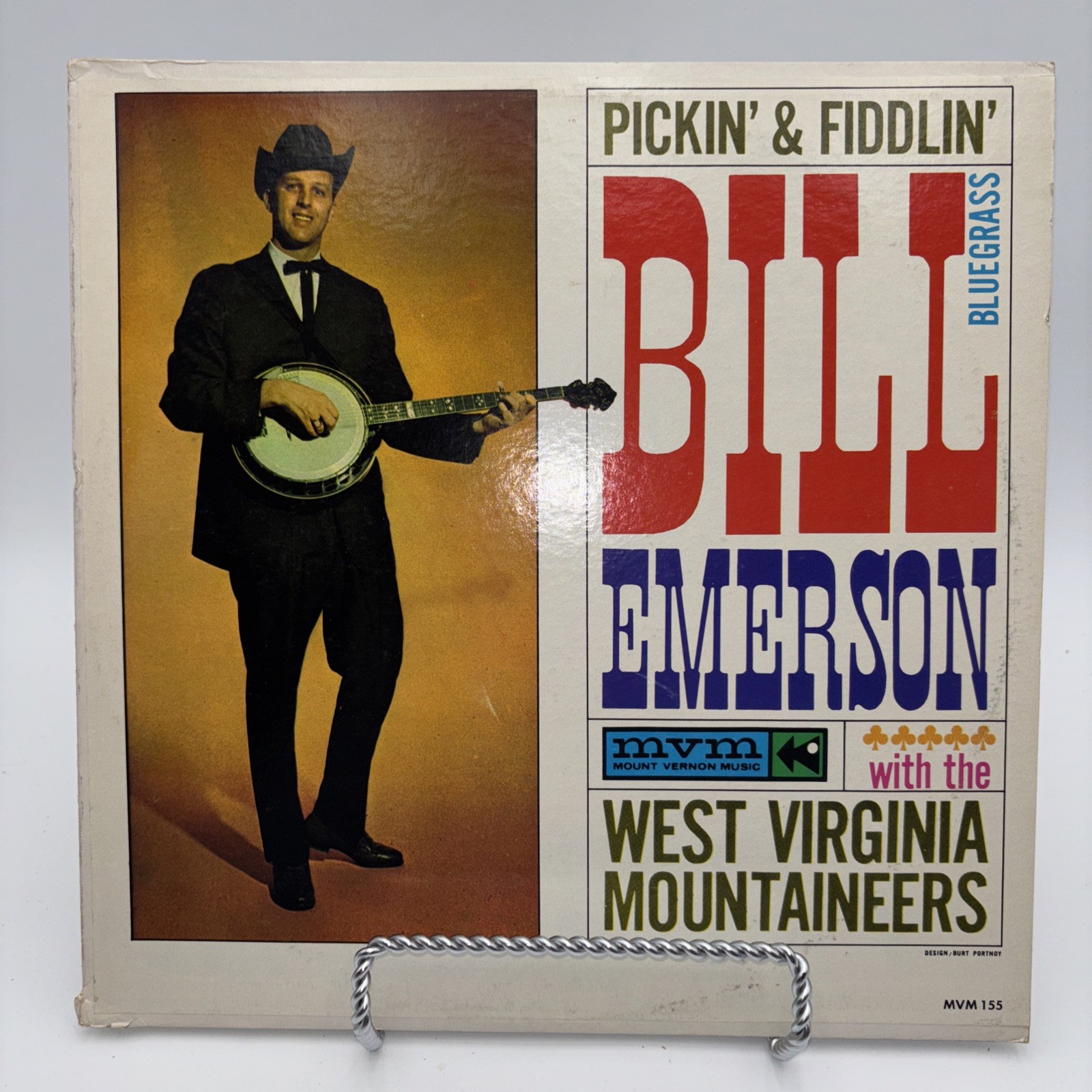 Bill Emerson-Pickin’ And Fiddlin'-Bluegrass MVM 155 lp Vinyl Record Mono NM/VG+