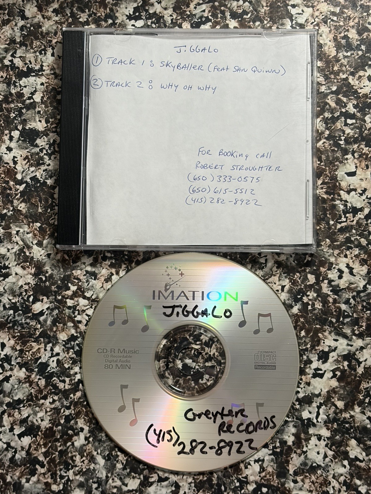Jiggalo - Promo Demo CDr MEGA RARE San Jose G-Funk San Quinn Levitti Bay G-Rap