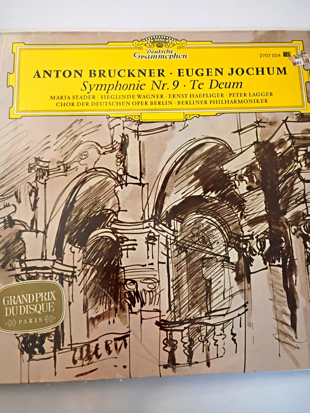 Sealed Anton Bruckner Symphonie Nr. 9 · Te Deum 2LP Eugen Jochum DG 2707 024