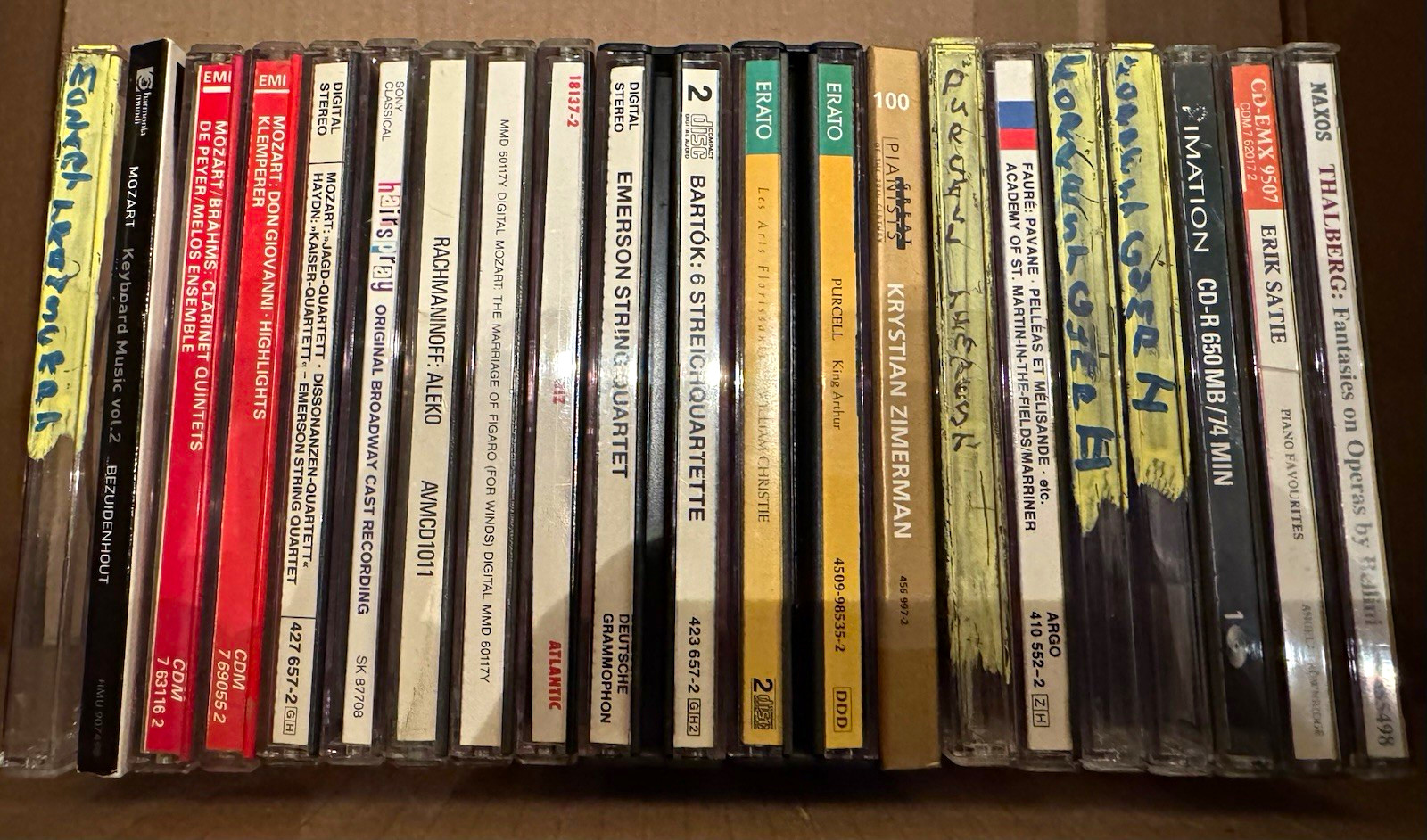 EMI Classical & Soundtracks/Musicals CD Lot Mozart Brahms Bartók Satie lot of 18