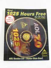AOL Version 7.0 Install CD 1025 Hours Free Factory Sealed Vintage 2001 picture