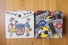Vtg 50s Bobbi Sox Record Hop 45 RPM Vinyl Storage Carrying Jukebox Case Box  Lot picture