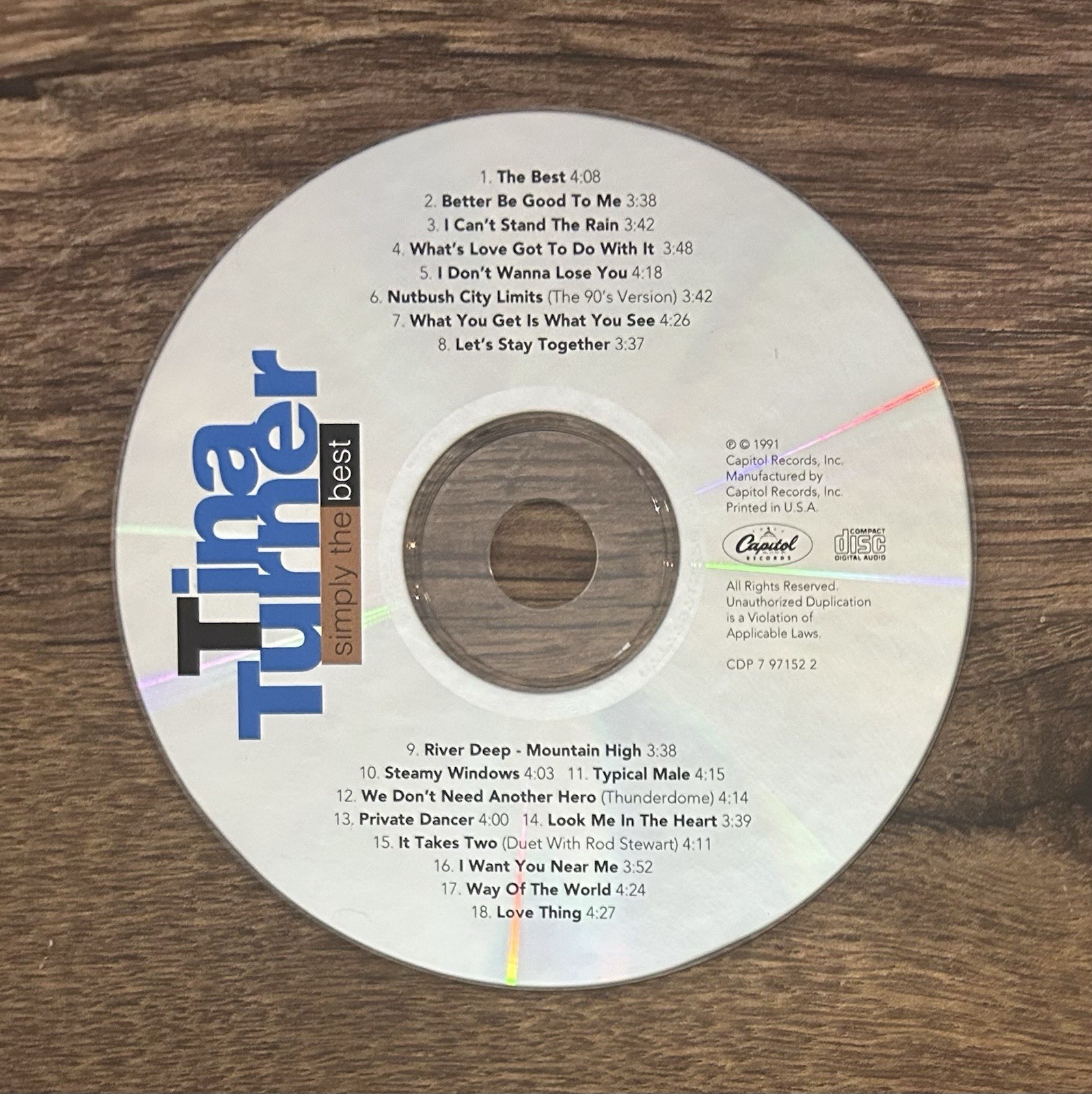 Simply the Best by Turner, Tina (CD, 1991)