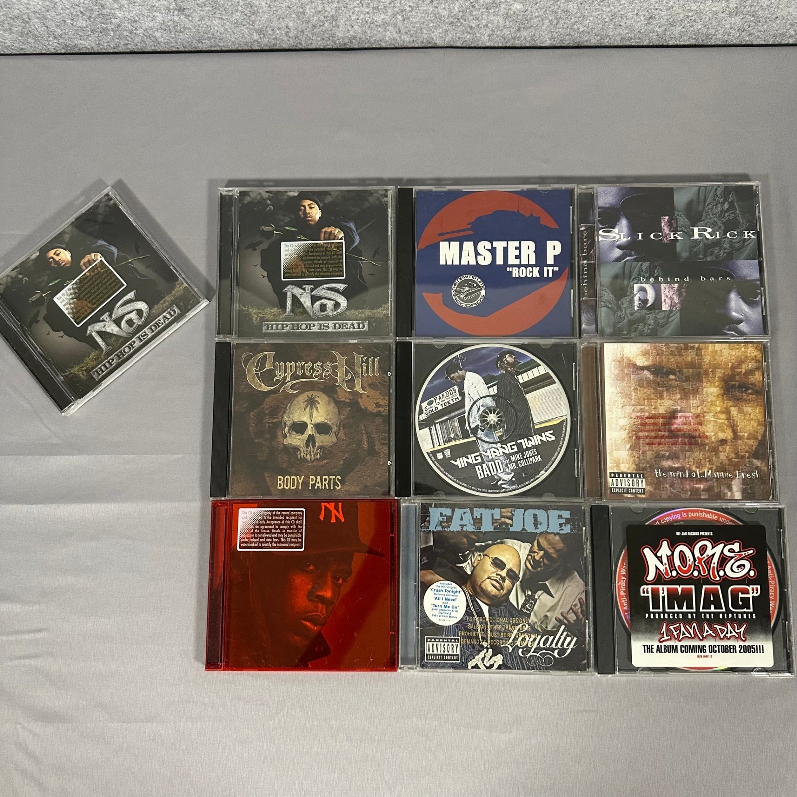 Nas Jay-Z Cypress Hill Lot 10 CDs 90s 00s Hip Hop Rap Promo Singles West East