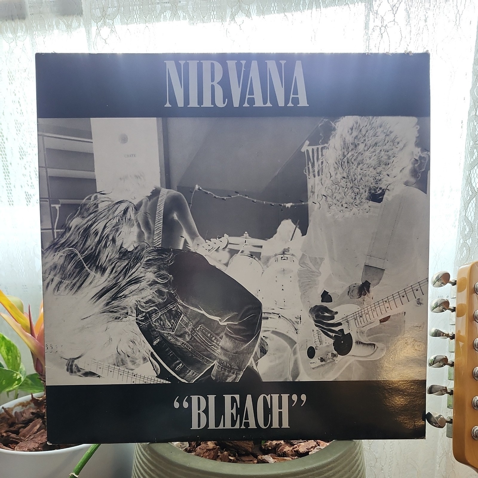 RARE LP VINYL NIRVANA ALBUM BLEACH TUPLP6 UK 1ST PRESS 1989