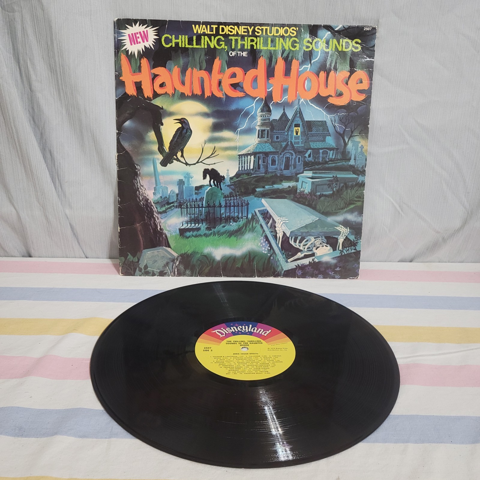 DISNEY Chilling, Thrilling Sounds Of The Haunted House Lp 1979 RECORD vinyl