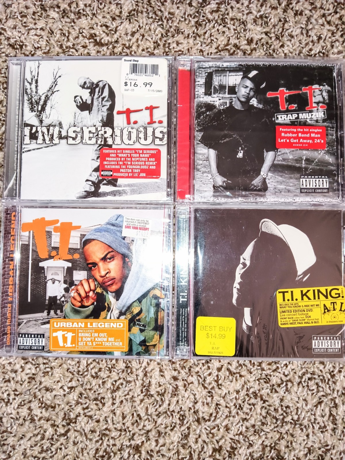 T.I I\'m Serious Trap Muzik Unban Legend King Collection Lot